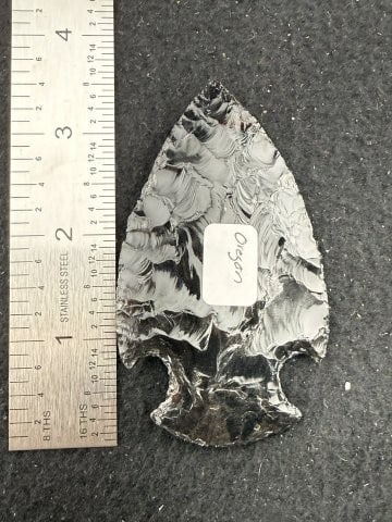 Obsidian Point Indian Artifact Arrowhead (1 of 4)