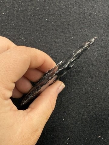 Obsidian Point Indian Artifact Arrowhead - 3