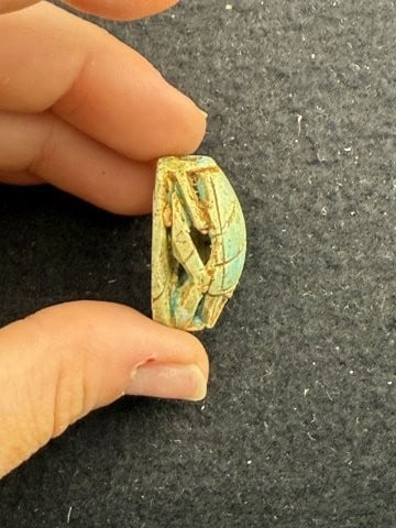 Engraved Bead Indian Artifact Arrowhead - 2