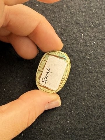 Engraved Bead Indian Artifact Arrowhead - 3