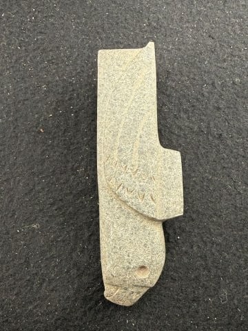 Hawk Effigy Stone Pipe Indian Artifact Arrowhead - 3