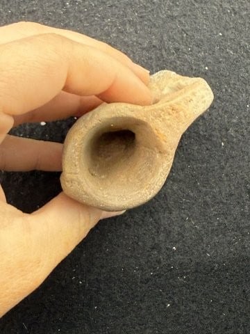 Pottery Pipe Indian Artifact Arrowhead - 3