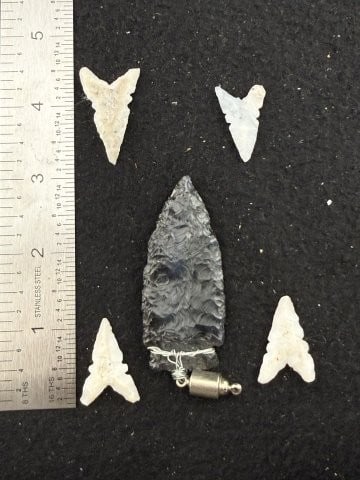 Group of Arrow Points Indian Artifact Arrowhead (1 of 1)