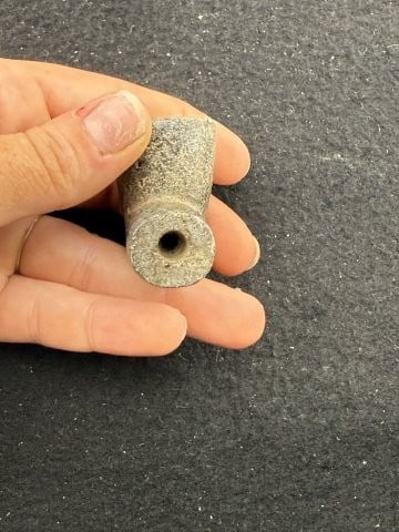 Stone Elbow Pipe Indian Artifact Arrowhead - 7