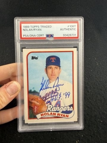 Nolan Ryan Hand Signed Authentic Autograph (1 of 2)