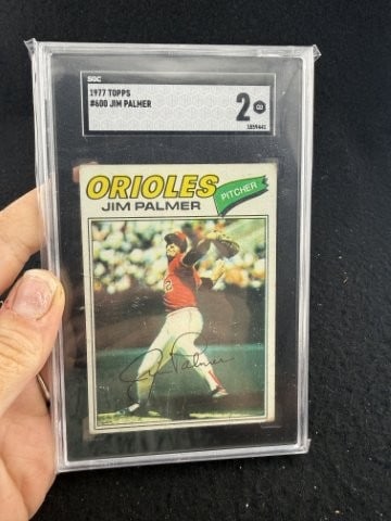 1977 Topps Jim Palmer Baseball Card: KEY WORDS: INDIAN ARTIFACT ARTIFACTS ARROWHEAD ARROWHEADS NATIVE AMERICAN MISSISSIPPIAN QUAPAW CADDO POTTERY COINS MORGAN DOLLAR PEACE DOLLAR SILVER COINS. All coins have been Sigma tested for authent