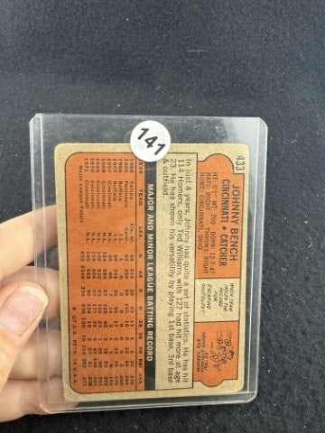 1972 Topps Johnny Bench Baseball Card - 2