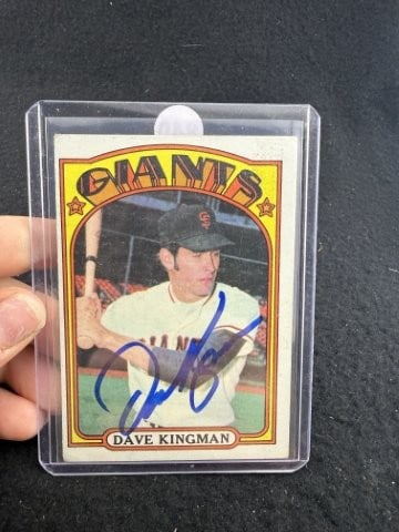Dave Kingman Hand Signed Authentic Autograph: KEY WORDS: INDIAN ARTIFACT ARTIFACTS ARROWHEAD ARROWHEADS NATIVE AMERICAN MISSISSIPPIAN QUAPAW CADDO POTTERY COINS MORGAN DOLLAR PEACE DOLLAR SILVER COINS. All coins have been Sigma tested for authent