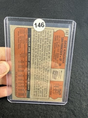 Dave Kingman Hand Signed Authentic Autograph - 2