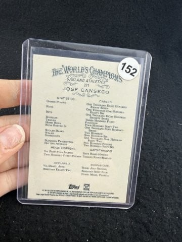 Jose Canseco Hand Signed Authentic Autograph - 2