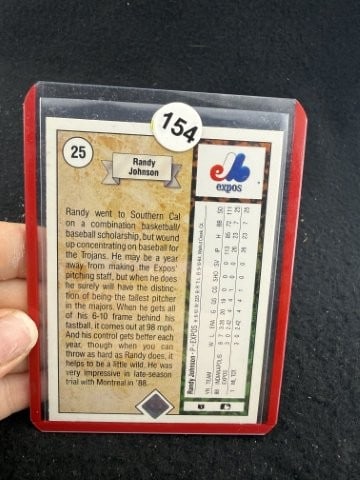 1989 Upperdeck Randy Johnson Baseball Card - 2