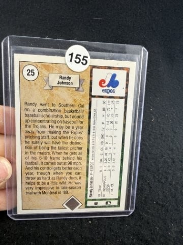 1989 Upperdeck Randy Johnson Baseball Card - 2
