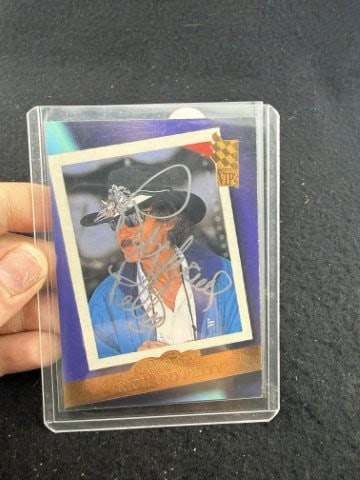Richard Petty Hand Signed Authentic Autograph: KEY WORDS: INDIAN ARTIFACT ARTIFACTS ARROWHEAD ARROWHEADS NATIVE AMERICAN MISSISSIPPIAN QUAPAW CADDO POTTERY COINS MORGAN DOLLAR PEACE DOLLAR SILVER COINS. All coins have been Sigma tested for