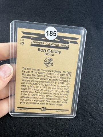 Ron Guidry Hand Signed Authentic Autograph - 2