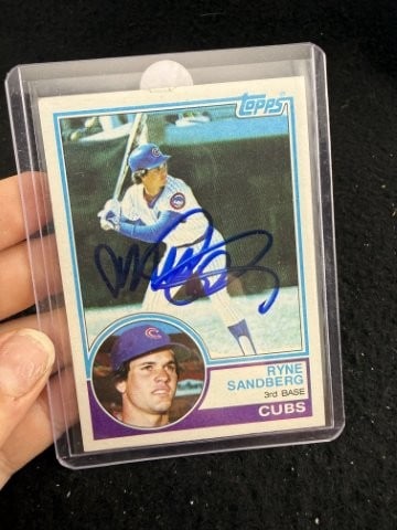 Ryne Sandberg Hand Signed Authentic Autograph (1 of 2)