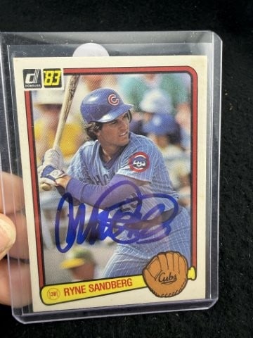 Ryne Sandberg Hand Signed Authentic Autograph: KEY WORDS: INDIAN ARTIFACT ARTIFACTS ARROWHEAD ARROWHEADS NATIVE AMERICAN MISSISSIPPIAN QUAPAW CADDO POTTERY COINS MORGAN DOLLAR PEACE DOLLAR SILVER COINS. All coins have been Sigma tested for