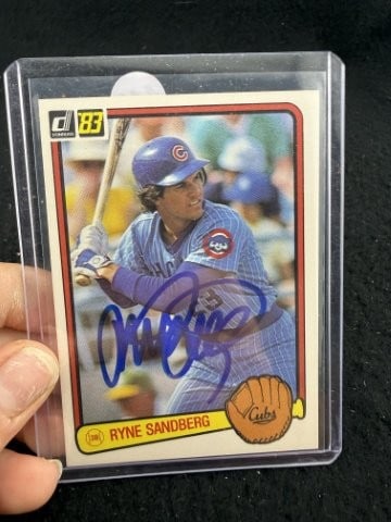 Ryne Sandberg Hand Signed Authentic Autograph: KEY WORDS: INDIAN ARTIFACT ARTIFACTS ARROWHEAD ARROWHEADS NATIVE AMERICAN MISSISSIPPIAN QUAPAW CADDO POTTERY COINS MORGAN DOLLAR PEACE DOLLAR SILVER COINS. All coins have been Sigma tested for