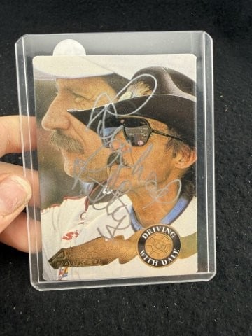 Richard Petty Hand Signed Authentic Autograph: KEY WORDS: INDIAN ARTIFACT ARTIFACTS ARROWHEAD ARROWHEADS NATIVE AMERICAN MISSISSIPPIAN QUAPAW CADDO POTTERY COINS MORGAN DOLLAR PEACE DOLLAR SILVER COINS. All coins have been Sigma tested for