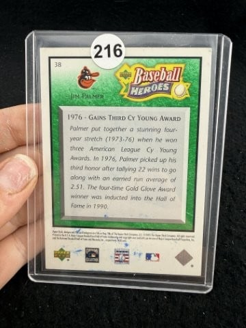 Jim Palmer Hand Signed Authentic Autograph - 2