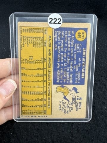 Jim Palmer Hand Signed Authentic Autograph - 2