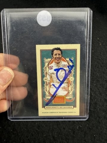 Mario Andretti Hand Signed Authentic Autograph: KEY WORDS: INDIAN ARTIFACT ARTIFACTS ARROWHEAD ARROWHEADS NATIVE AMERICAN MISSISSIPPIAN QUAPAW CADDO POTTERY COINS MORGAN DOLLAR PEACE DOLLAR SILVER COINS. All coins have been Sigma tested for authent
