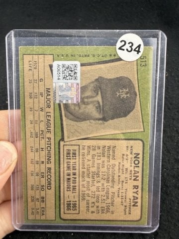 Nolan Ryan Hand Signed Authentic Autograph - 2