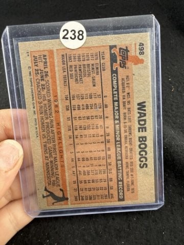 Wade Boggs Hand Signed Authentic Autograph - 2