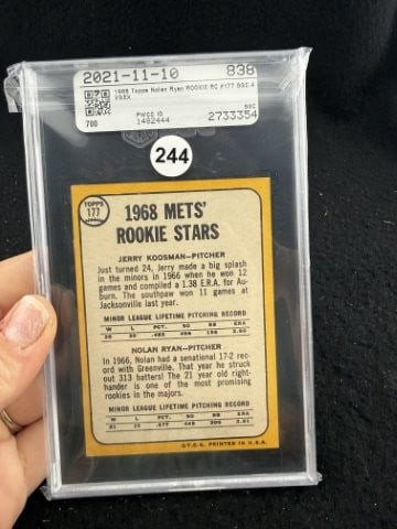 1968 Topps Nolan Ryan Baseball Card - 2