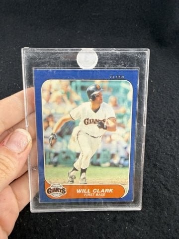 1986 Fleer Will Clark Baseball Card: KEY WORDS: INDIAN ARTIFACT ARTIFACTS ARROWHEAD ARROWHEADS NATIVE AMERICAN MISSISSIPPIAN QUAPAW CADDO POTTERY COINS MORGAN DOLLAR PEACE DOLLAR SILVER COINS. All coins have been Sigma tested for authent