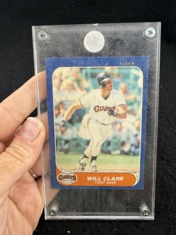 1986 Fleer Will Clark Baseball Card: KEY WORDS: INDIAN ARTIFACT ARTIFACTS ARROWHEAD ARROWHEADS NATIVE AMERICAN MISSISSIPPIAN QUAPAW CADDO POTTERY COINS MORGAN DOLLAR PEACE DOLLAR SILVER COINS. All coins have been Sigma tested for authent