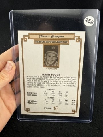 Wade Boggs Hand Signed Authentic Autograph - 2