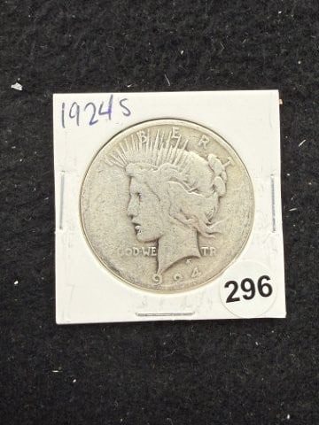 1924 S Peace Silver Dollar Coin (1 of 2)
