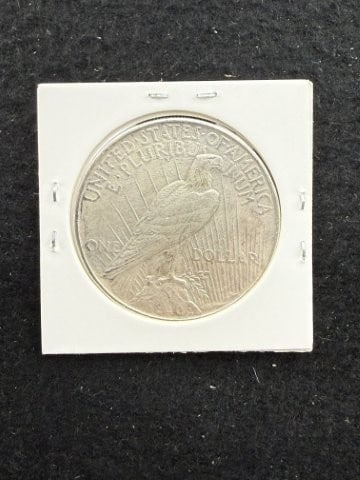 1922 Peace Silver Dollar Coin - 2