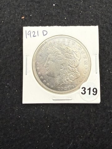 1921 D Morgan Silver Dollar Coin (1 of 2)