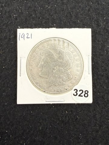 1921 Morgan Silver Dollar Coin: KEY WORDS: INDIAN ARTIFACT ARTIFACTS ARROWHEAD ARROWHEADS NATIVE AMERICAN MISSISSIPPIAN QUAPAW CADDO POTTERY COINS MORGAN DOLLAR PEACE DOLLAR SILVER COINS. All coins have been Sigma tested for authent