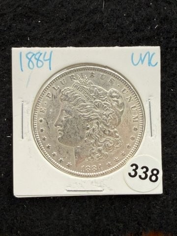 1884 UNC Morgan Silver Dollar Coin (1 of 2)