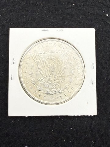 1890 UNC Morgan Silver Dollar Coin - 2