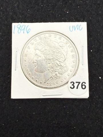 1896 UNC Morgan Silver Dollar Coin (1 of 2)