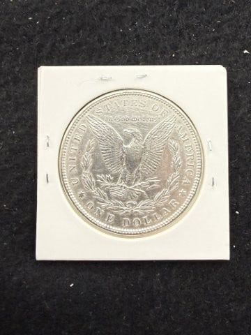 1889 UNC Morgan Silver Dollar Coin - 2