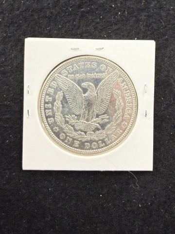 1885 UNC Morgan Silver Dollar Coin - 2