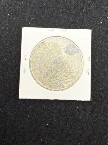 1924 Peace Silver Dollar Coin - 2