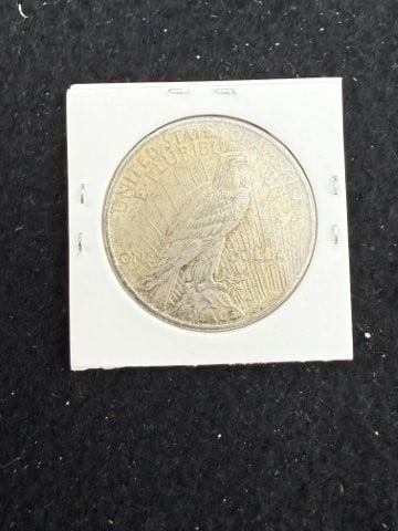 1922 Peace Silver Dollar Coin - 2