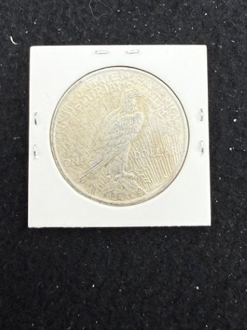 1923 Peace Silver Dollar Coin - 2