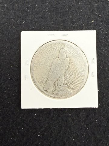 1922 Peace Silver Dollar Coin - 2