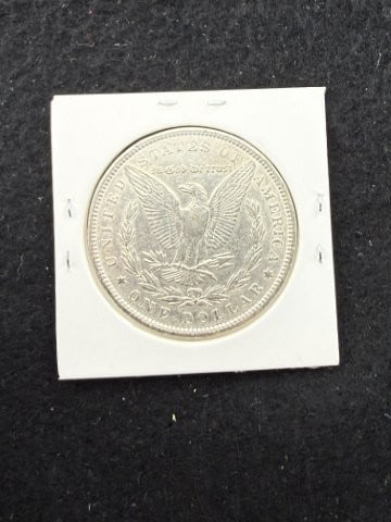 1891 UNC Morgan Silver Dollar Coin - 2