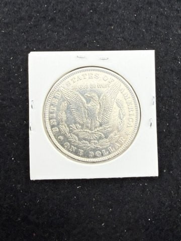 1889 UNC Morgan Silver Dollar Coin - 2