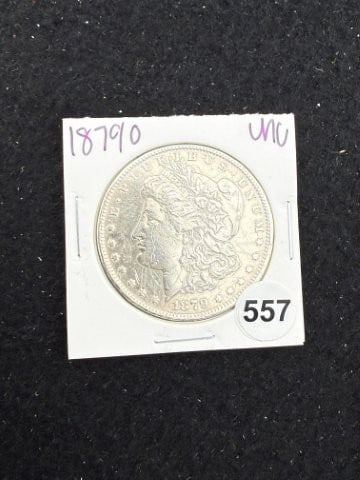 1879 O UNC Morgan Silver Dollar Coin: KEY WORDS: INDIAN ARTIFACT ARTIFACTS ARROWHEAD ARROWHEADS NATIVE AMERICAN MISSISSIPPIAN QUAPAW CADDO POTTERY COINS MORGAN DOLLAR PEACE DOLLAR SILVER COINS. All coins have been Sigma tested for authent