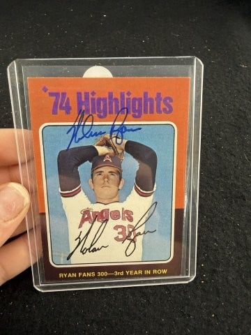 Nolan Ryan Hand Signed Authentic Autograph (1 of 2)