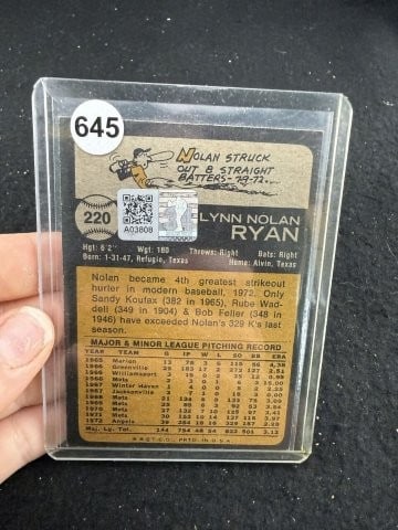 Nolan Ryan Hand Signed Authentic Autograph - 2