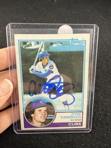 Ryne Sandberg Hand Signed Authentic Autograph: KEY WORDS: INDIAN ARTIFACT ARTIFACTS ARROWHEAD ARROWHEADS NATIVE AMERICAN MISSISSIPPIAN QUAPAW CADDO POTTERY COINS MORGAN DOLLAR PEACE DOLLAR SILVER COINS. All coins have been Sigma tested for